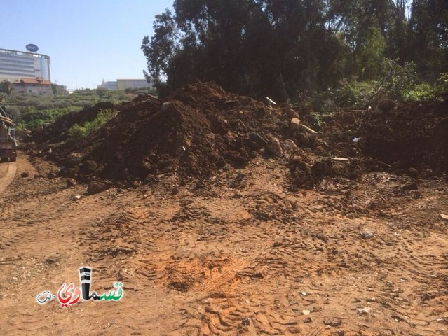 ينابيع المثلث تنفذ اعمال تنظيف وتطوير في منطقة محطة الضخ الرئيسية في كفر قاسم